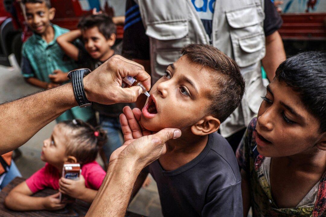 WHO Completes First Round of Gaza Polio Vaccinations After First Cases in Decades