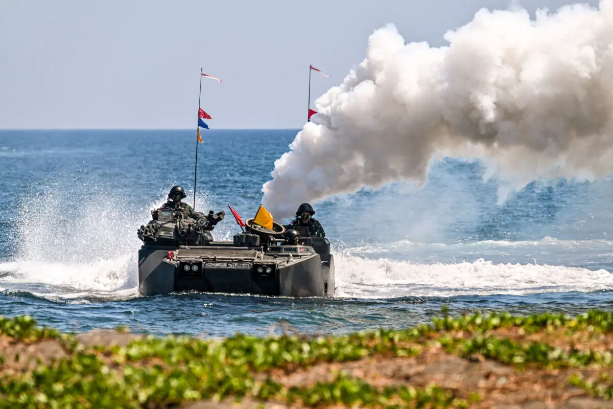 Beyond Hormuz: The US–Indonesia Defense Pact and What It Means for China | USNN World News Indonesian marines maneuver in a Landing Vehicle Tracked Personnel-7 during the Super Garuda Shield joint military exercise, including Indonesia, Japan, Singapore, Australia, and the United States, in Situbondo, East Java, on Sept. 5, 2024. (Juni Kriswanto/AFP via Getty Images)