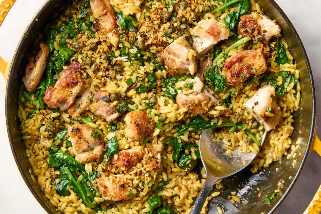My One-Pot Lemon Chicken Orzo Will Be Your Family’s New Favorite Dinner