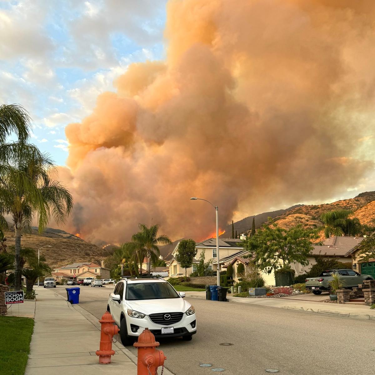 Fast Moving Fire Burns 41 Square Miles in San Bernardino County