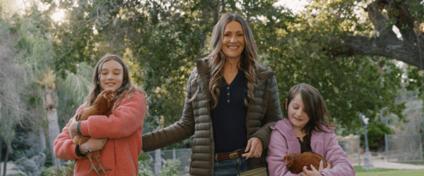 Cherie Bolz and her two daughters are in the first episode of “Homestead: Family Survival.” (Courtesy of Homestead: Family Survival)