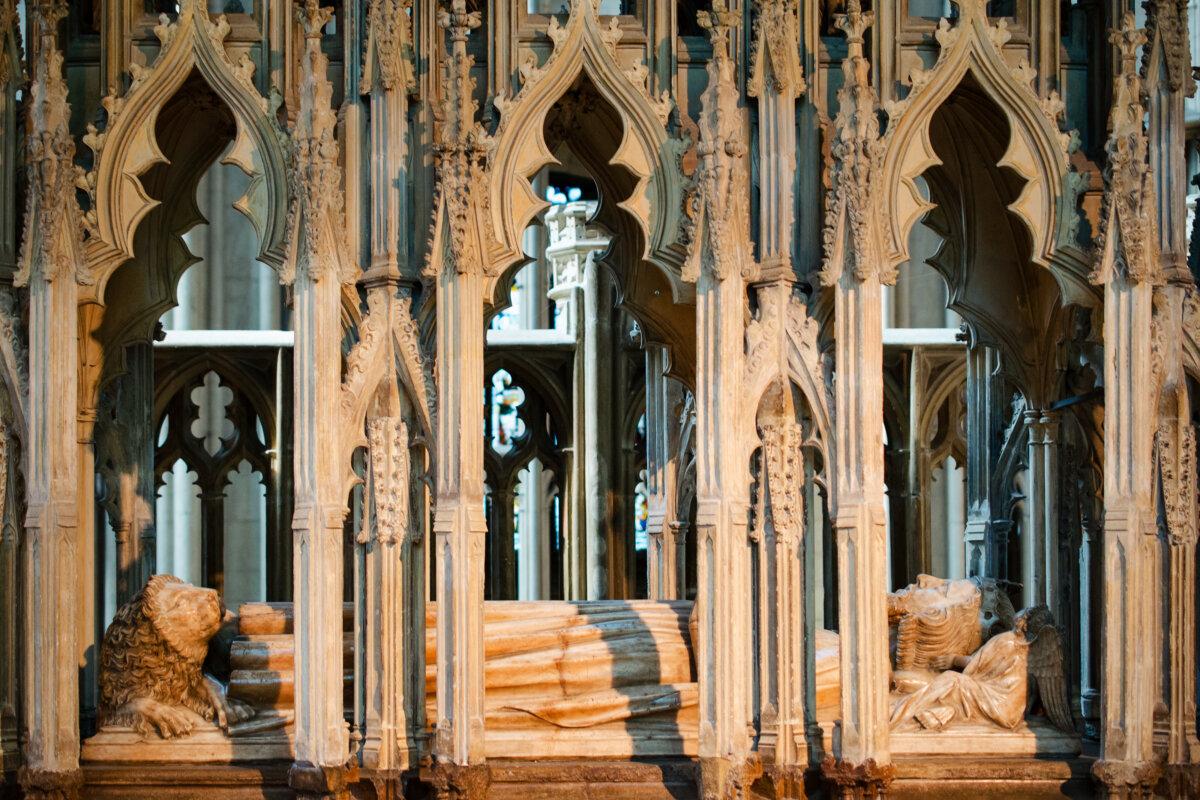 The tomb of King Edward II at Gloucester Cathedral in Gloucester, England. (Valerie2000/Shutterstock)
