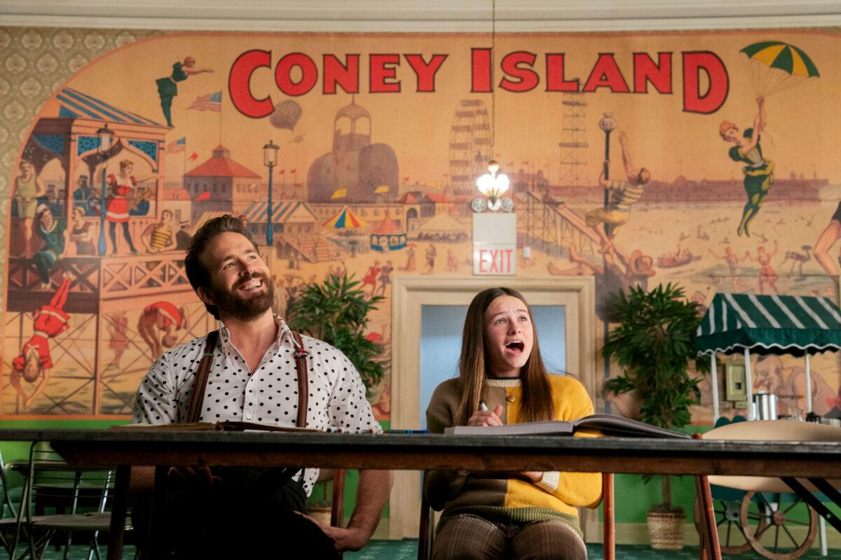 Cal (Reynolds) and Bea (Cailey Fleming), in "IF." (MovieStillsDB)