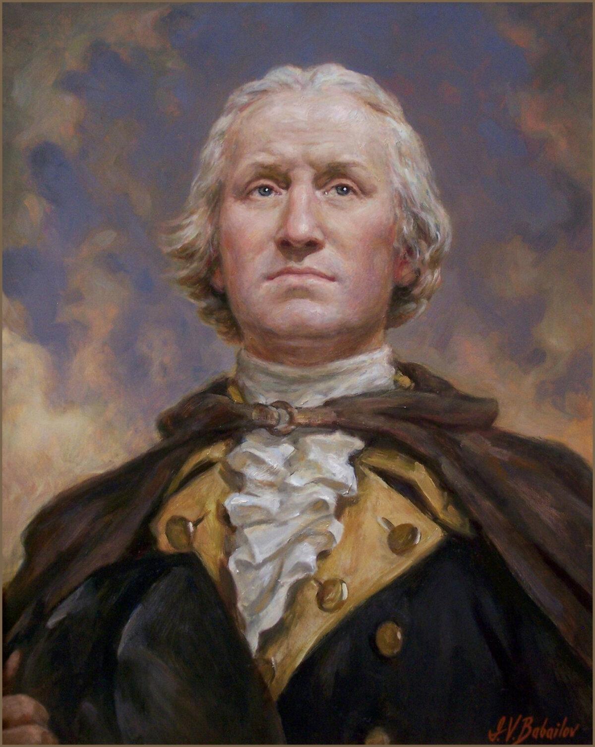 "’My Beloved Country!’—George Washington,” 2009, by Igor Babailov. Oil on canvas; 28 inches by 22 inches. In 2022, Babailov won the Ellis Island Medal of Honor for this painting. (Courtesy of Igor Babailov)