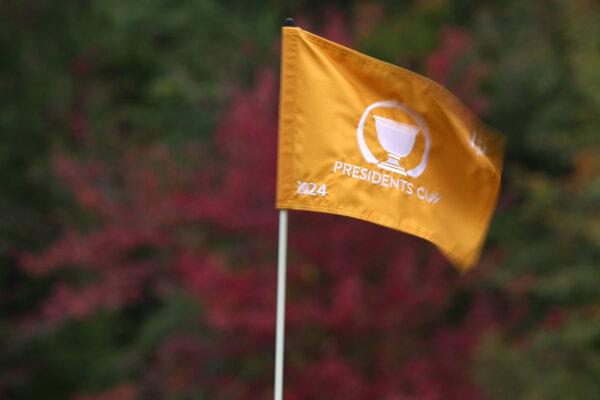 The flag on the 15th green at Royal Montreal Golf Club in Quebec, Canada on Sept. 25. (Harry How/Getty Images)