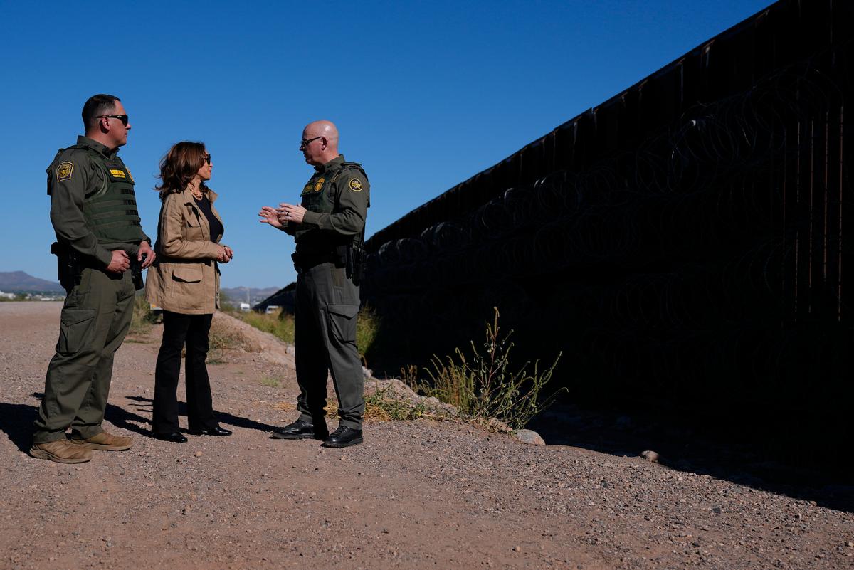 In Arizona, Harris Vows Stricter Border Policies