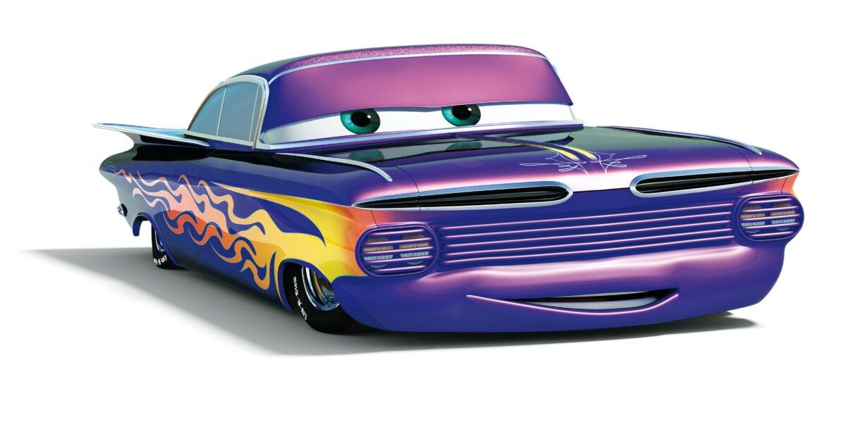 Former star racer Doc Hudson (voiced by Paul Newman), in "Cars." (MovieStillsDB)