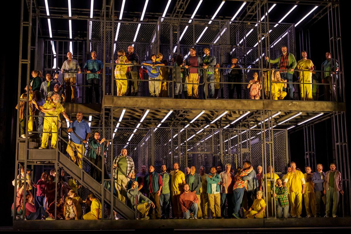 The cast of "Fidelio" at Lyric Opera Chicago. (Todd Rosenberg)