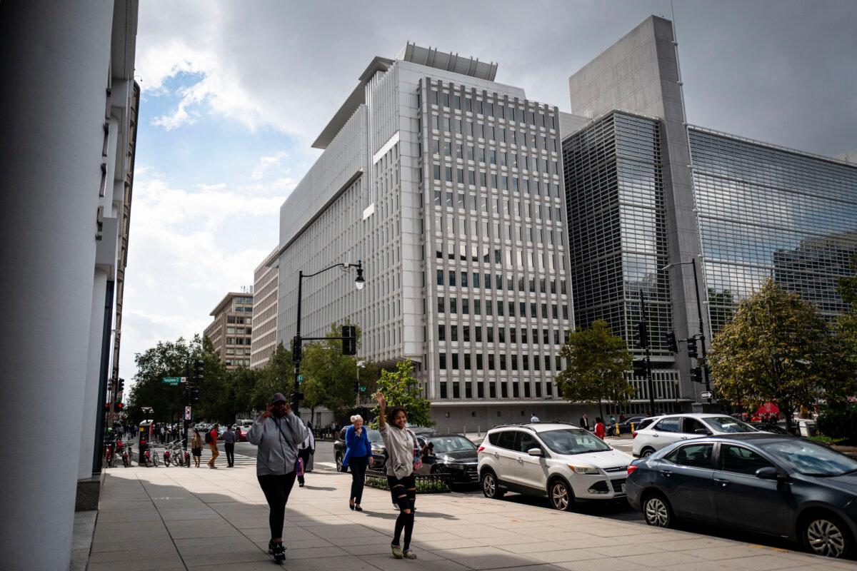 El Grupo del Banco Mundial en Washington, el 3 de octubre de 2024. (Madalina Vasiliu/The Epoch Times)