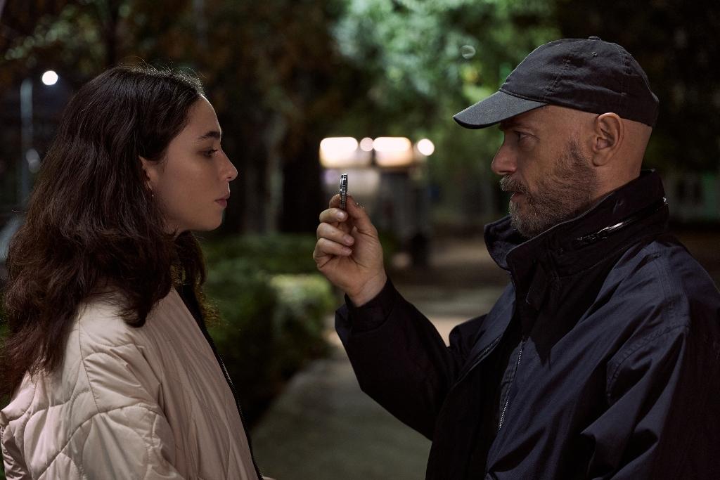Diana (Matilda De Angelis) and the mysterious Gabriele (Filippo Nigro), in season 1 of the spy series “Citadel: Diana.” (Amazon Prime)
