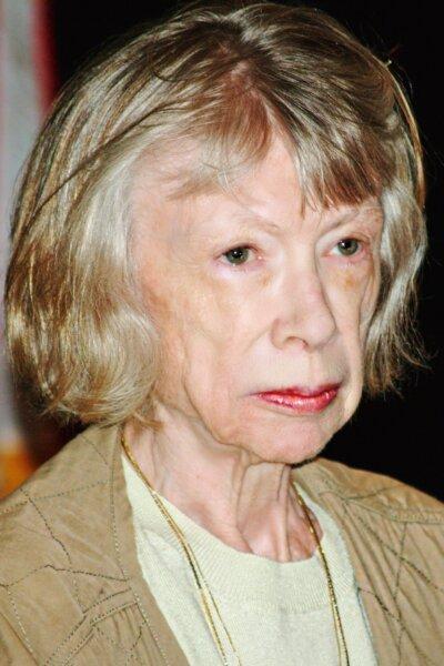 Joan Didion at the Brooklyn Book Festival in 2008. Didion wrote "After Life" as she grieved the loss of her loved ones. (David Shankbone/<a href="https://creativecommons.org/licenses/by-sa/3.0/deed.en">CC BY-SA 3.0</a>)