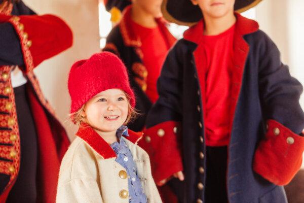 Kids can try on period-appropriate uniforms at the tailor shop to get a feel for life in the fort. (Fort Ticonderoga)