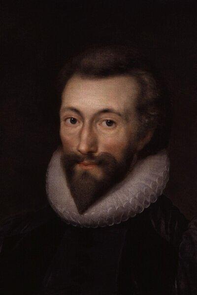 Poet John Donne, 1622, by Isaac Oliver. (Public Domain)