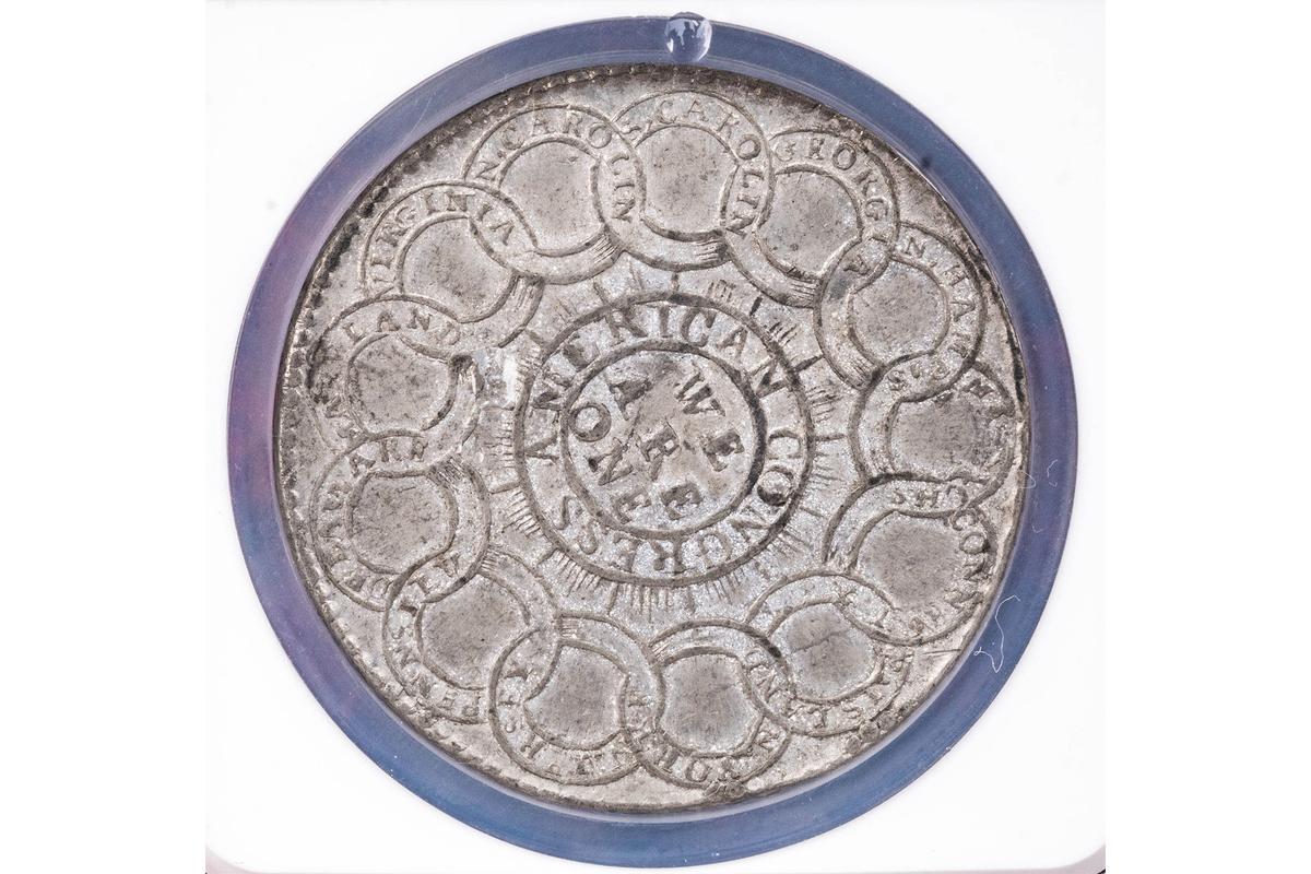 The coin, minted in 1776, is one of only 6,000 that were made. (SWNS)