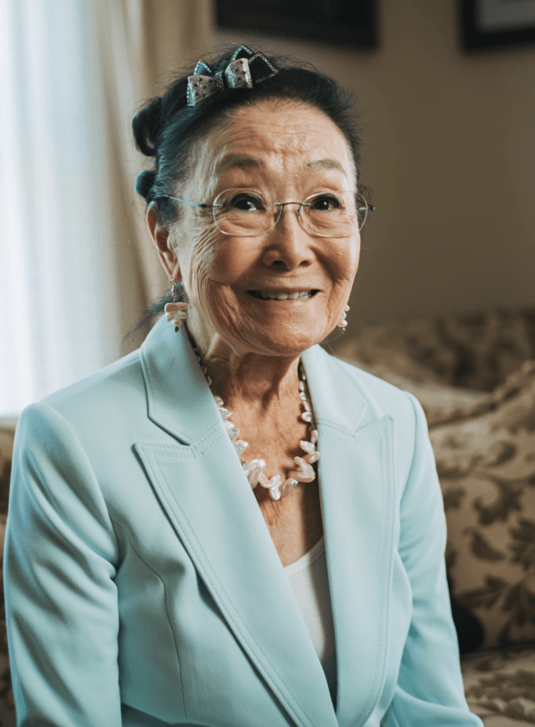 Marilyn “Winkie” Takahashi-Fordney, a former resident of Boys Town, whose family was rescued from the Japanese American internment camps during World War II by Father Flanagan, in "Heart of a Servant: The Father Flanagan Story." (Spirit Juice Studios)