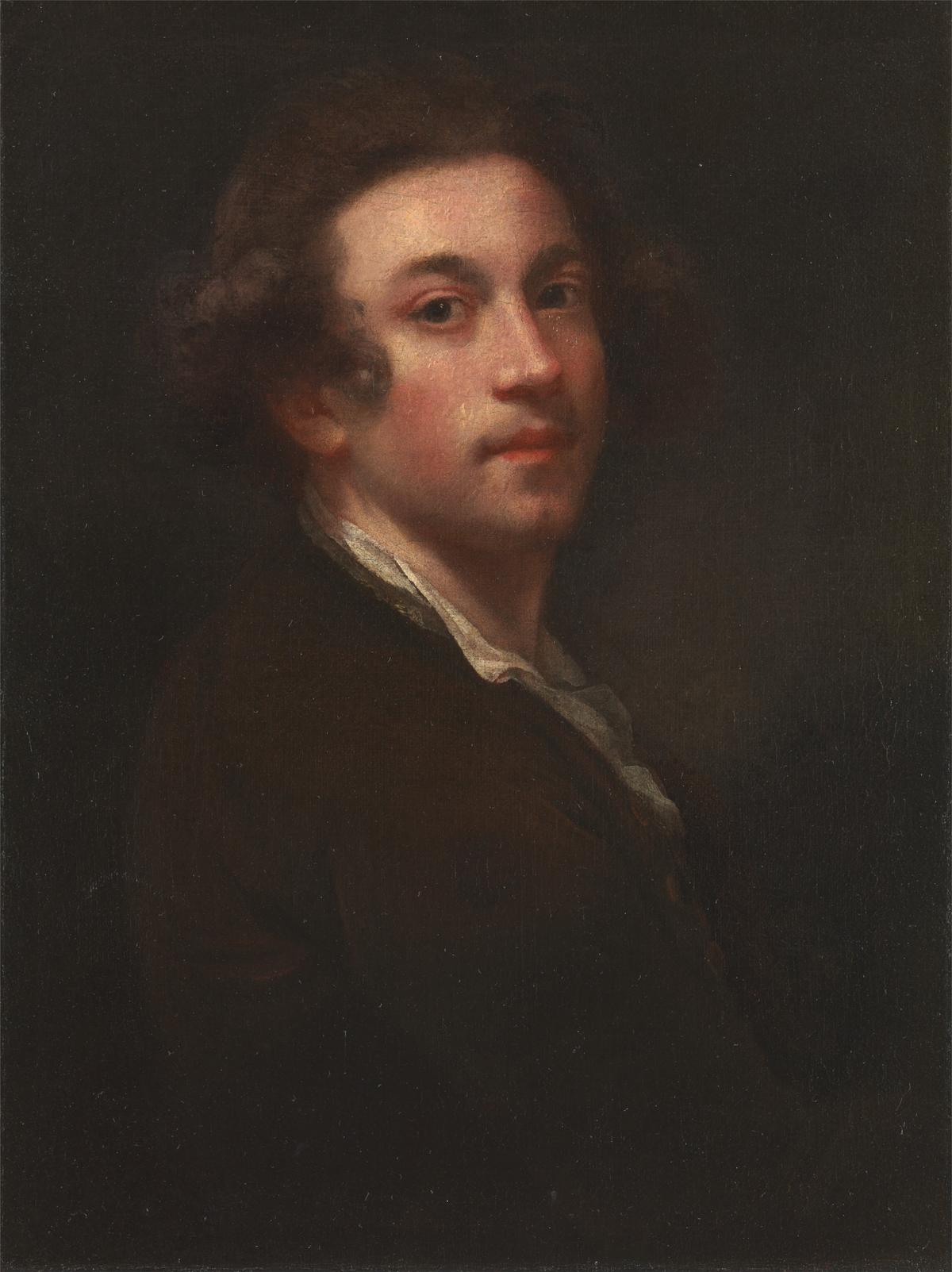 A self-portrait of the artist, circa 1750, by Sir Joshua Reynolds. Oil on canvas; 25 inches by18 3/4 inches. Yale Center for British Art. (Public Domain)