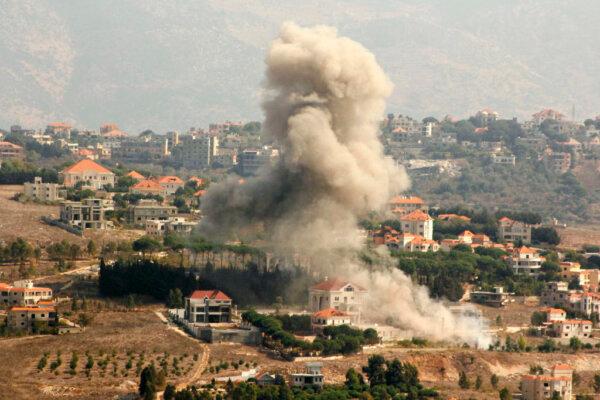 UN Says It Will Not Withdraw Peacekeepers From Southern Lebanon 2 Smoke rises from the site of an Israeli airstrike that targeted the southern Lebanese village of Khiam on Oct. 13, 2024, amid the continuing war between Hezbollah and Israel. (AFP via Getty Images)