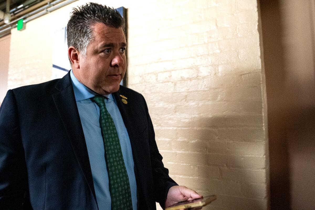 Rep. Anthony D'Esposito (R-N.Y.) departs a House Republican Conference meeting at the U.S. Capitol on Sept. 24, 2024. (Kent Nishimura/Getty Images)