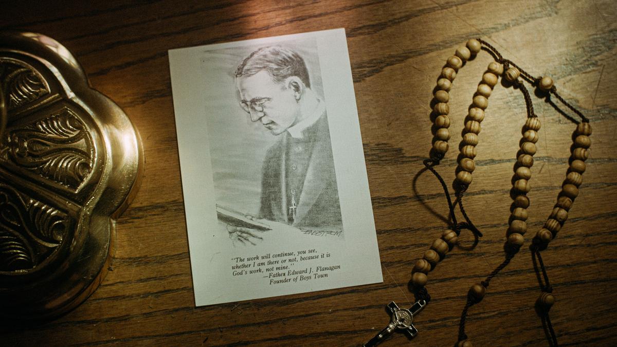 One of Father Flanagan’s most notable quotes: "The work will continue, you see, whether I am there or not, because it is God's work, not mine," in "Heart of a Servant: The Father Flanagan Story." (Spirit Juice Studios)