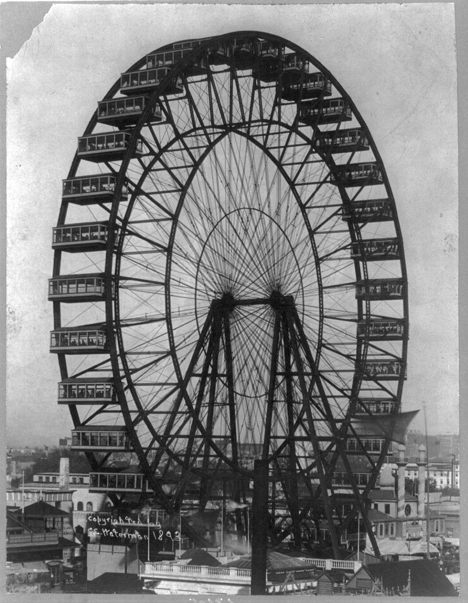 George Ade wrote about the Ferris wheel at the Chicago World's Fair in 1893. (Public Domain)