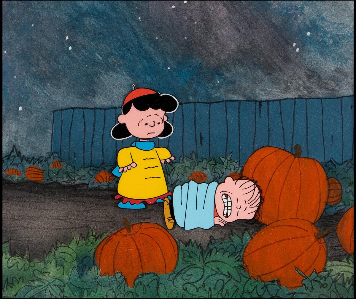 Lucy comes across a shivering Linus in the "Peanuts" movie "It's the Great Pumpkin, Charlie Brown." (MovieStillsDB)