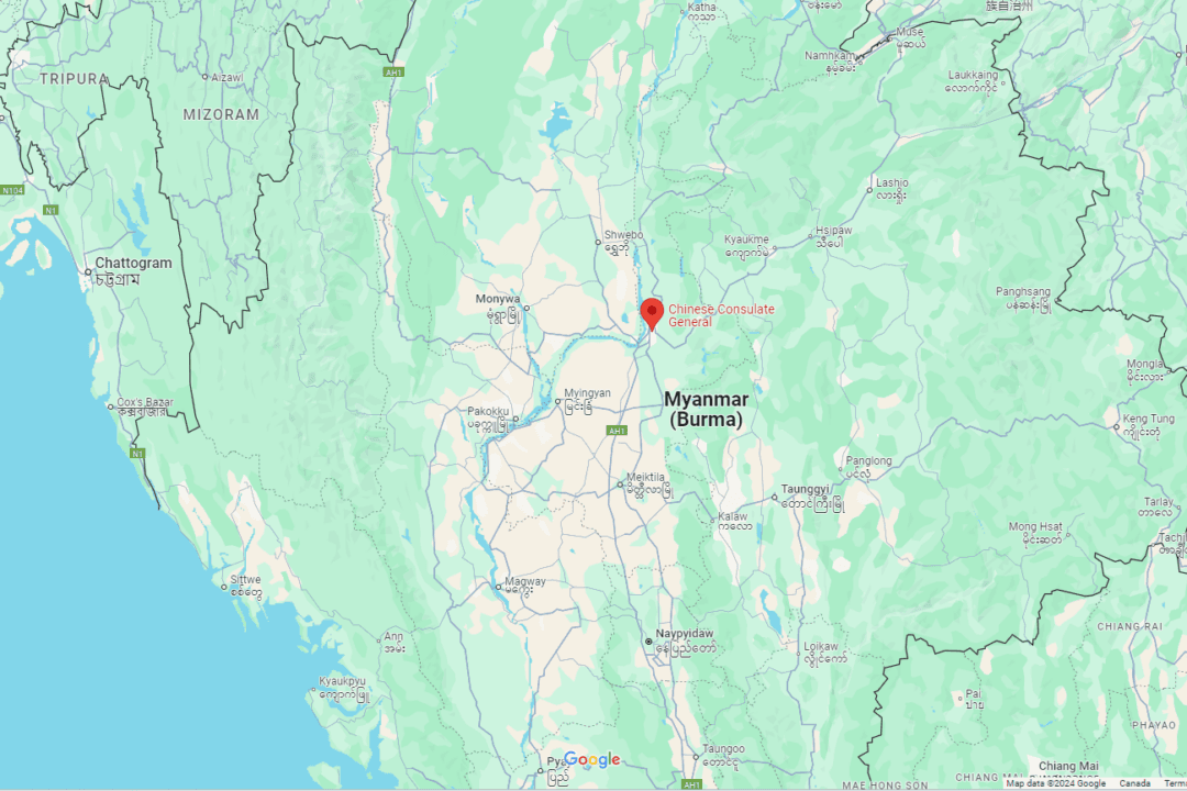 A Small Blast in Myanmar’s Second-Biggest City Damages Chinese Consulate