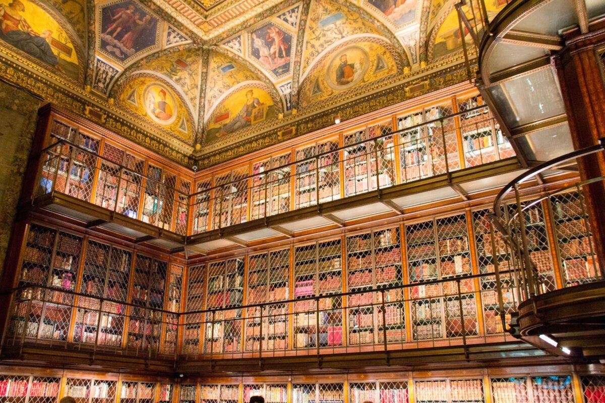 East library of the Morgan Library & Museum, in New York. (<a href="https://commons.wikimedia.org/wiki/User:Mike_Peel" target="_blank" rel="nofollow noopener">Mike Peel</a>/<a href="https://creativecommons.org/licenses/by-sa/4.0/" target="_blank" rel="nofollow noopener">CC BY-SA 4.0</a>)