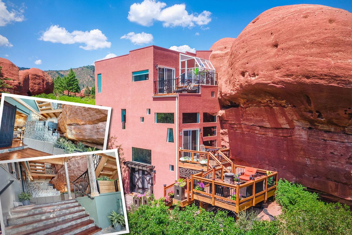 House Built Around 200 Million-Year-Old Red Rock in Colorado Boasts ‘Flintstones’ Living Experience thumbnail