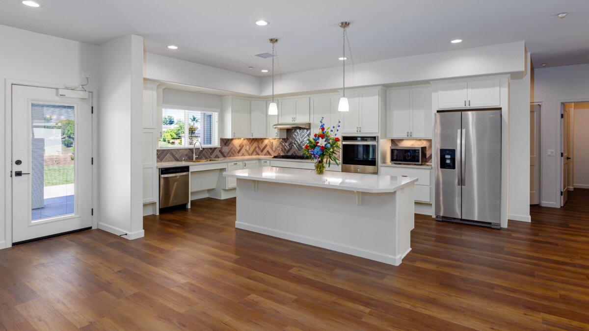 A kitchen modified for the home of a disabled veteran. (Courtesy of Youngren Construction)