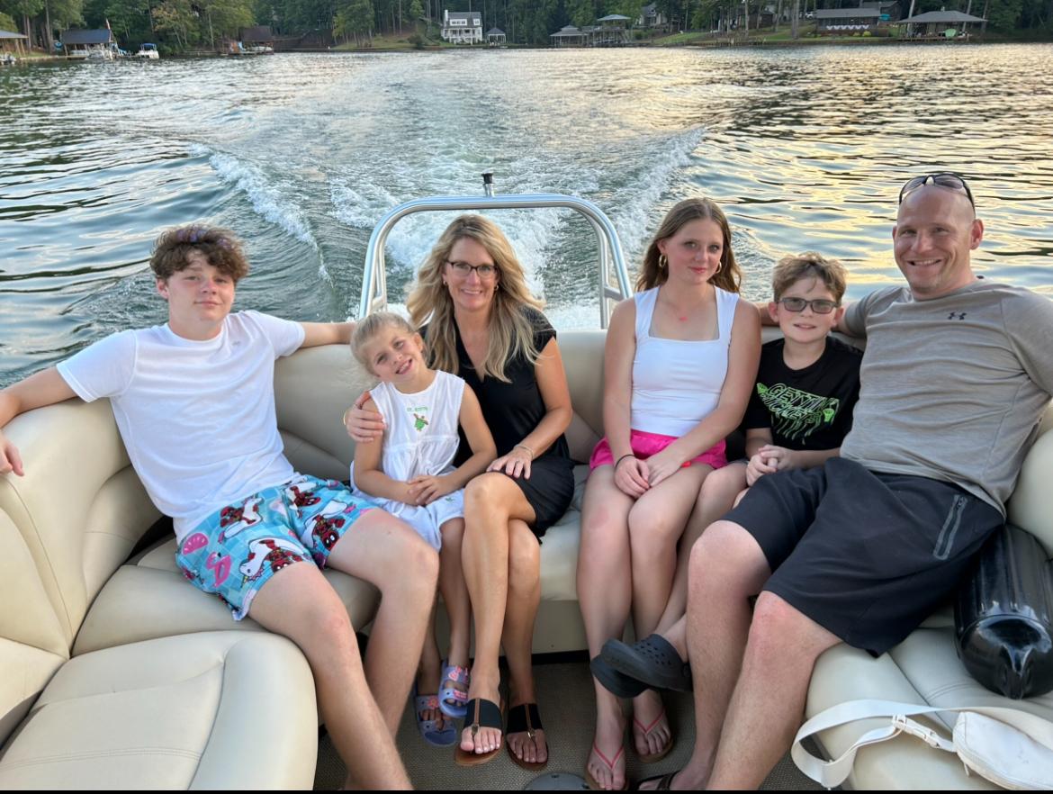 Sarah Fiacco with her husband and children. (Courtesy of Sarah Fiacco)