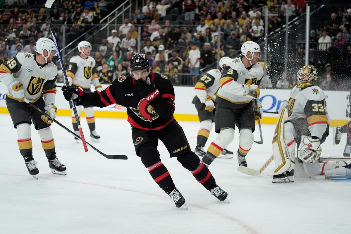 Hertl and Kolesar Score Late, Lift Golden Knights to 6–4 Win Over Senators