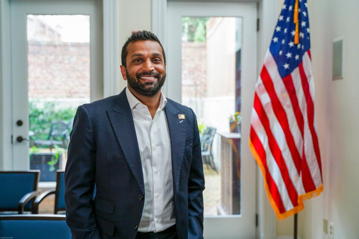 Kash Patel, former Principal Deputy to the Acting Director of National Intelligence and former senior counsel to the House Intelligence Committee, in Washington on March 15, 2021. (York Du/The Epoch Times)