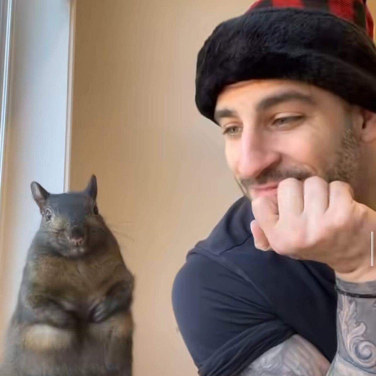 Mark Longo and Peanut. (Courtesy of Mark Longo)