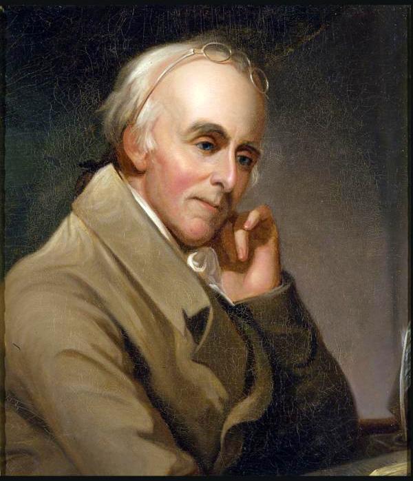 Dr. Benjamin Rush wrote the first American book on mental health. (Public Domain)