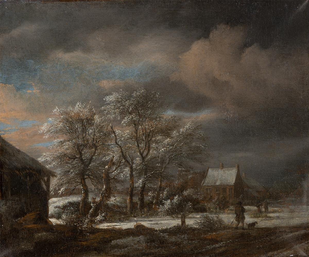 "Winter Landscape with Snow-covered Trees," between circa 1670–80, by Jacob van Ruisdael. Oil on canvas. Städel Museum, Frankfurt. (Public Domain)