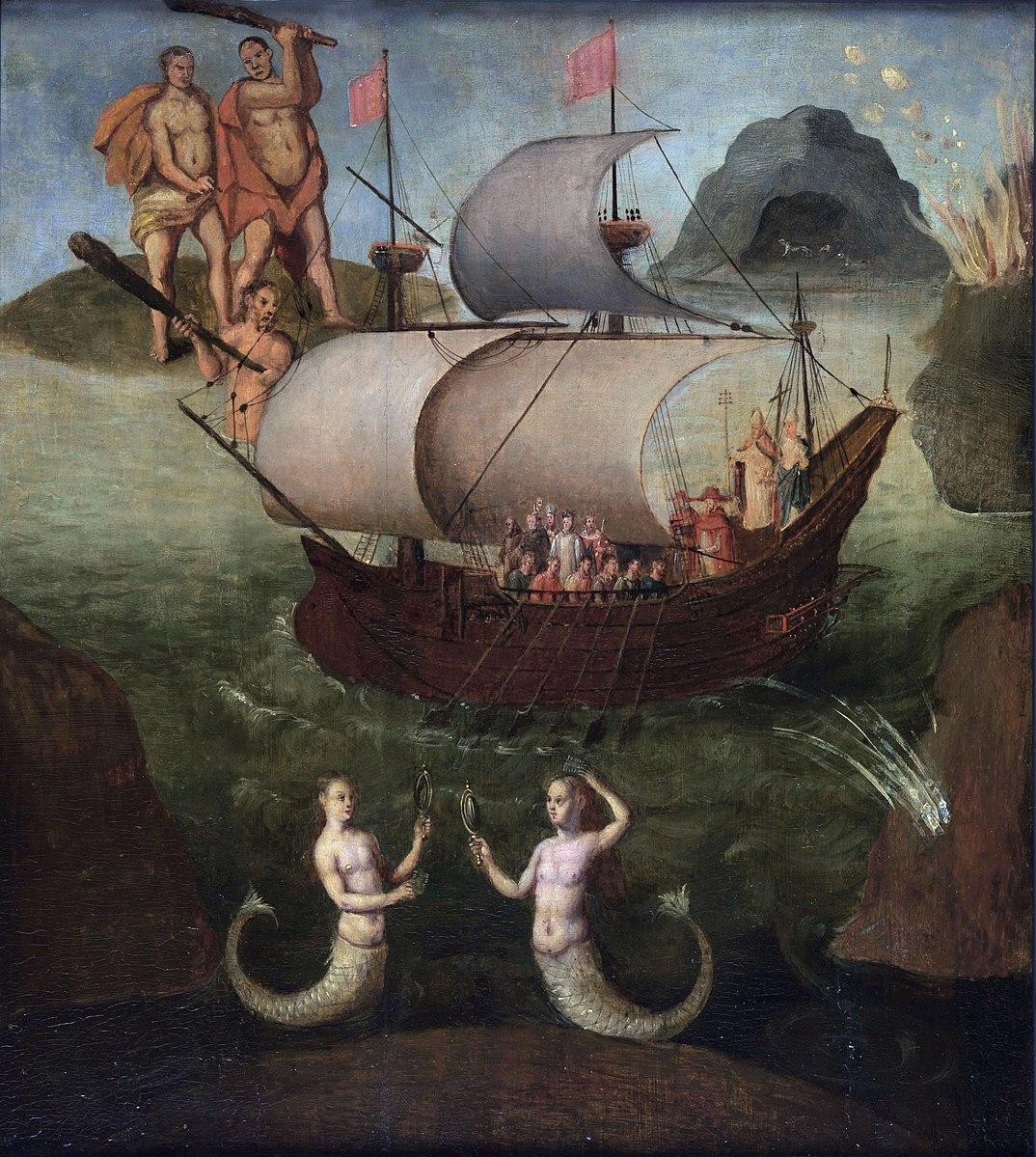 "Allegory: the Ship of State," late 16th century, by Frans Franken I. Oil on panel; 19 1/2 inches by 17 1/2 inches. Royal Museums Greenwich, London. (Public Domain)