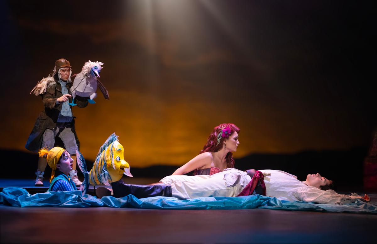 The cast of "Disney's The Little Mermaid" in a production by the Drury Lane Theatre. (Brett Beiner)