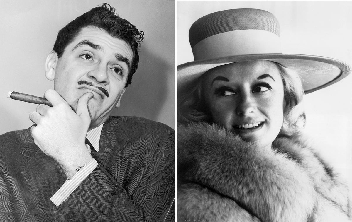 American actor Ernie Kovacs, circa 1957, and comedian Phyllis Diller, circa 1965, entertained “Monitor” listeners. (Hulton Archive/Getty Images)