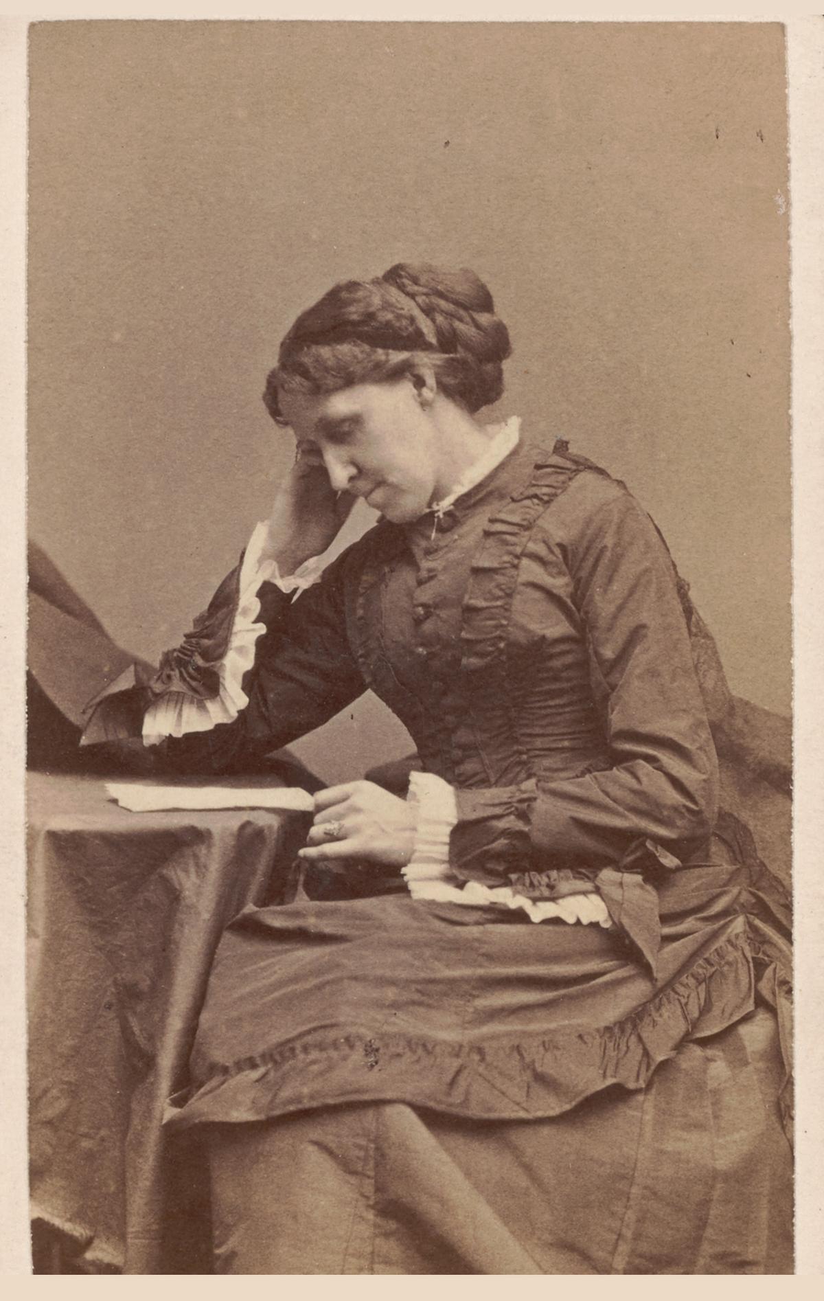Louisa M. Alcott between 1859 and 1870. Boston Public Library. (Public Domain)