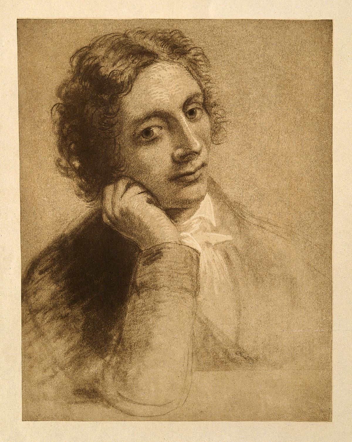A print of John Keats after Joseph Severn, 19th century. (<a href="https://commons.wikimedia.org/wiki/File:John_Keats._Photogravure_after_J._Severn._Wellcome_V0003192.jpg" target="_blank" rel="nofollow noopener">Wellcome Images</a>/<a href="https://creativecommons.org/licenses/by/4.0/deed.en" target="_blank" rel="nofollow noopener">CC BY 4.0</a>)