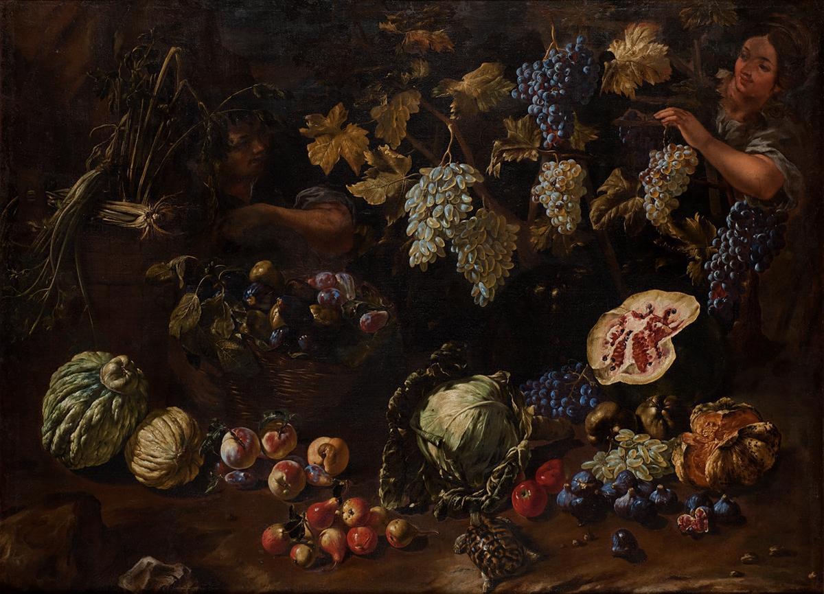 "Allegory of the Autumn Harvest," 17th century, by Giovan Battista Ruoppolo. Oil on canvas. Museum of Art in Lodz, Poland. (Public Domain)