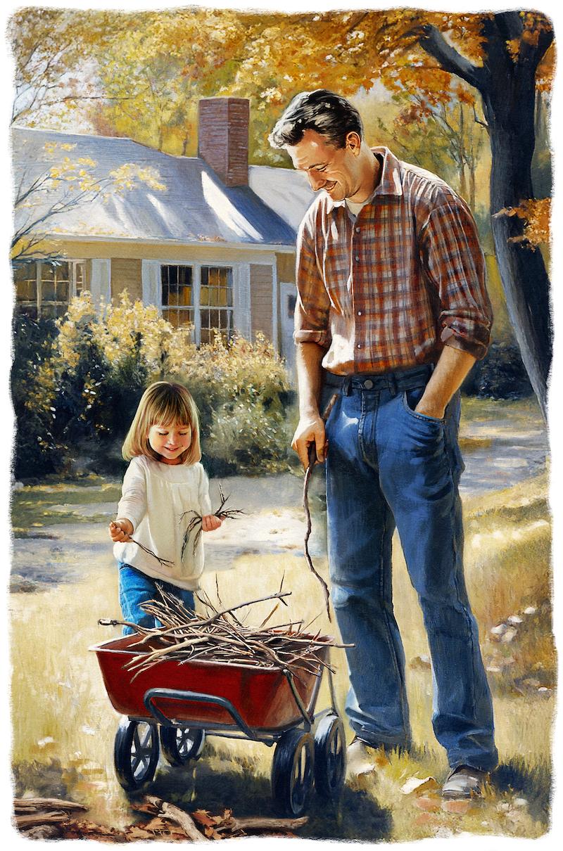 When kids help with tasks around the house, they learn how to contribute value to their community. (Biba Kayewich)