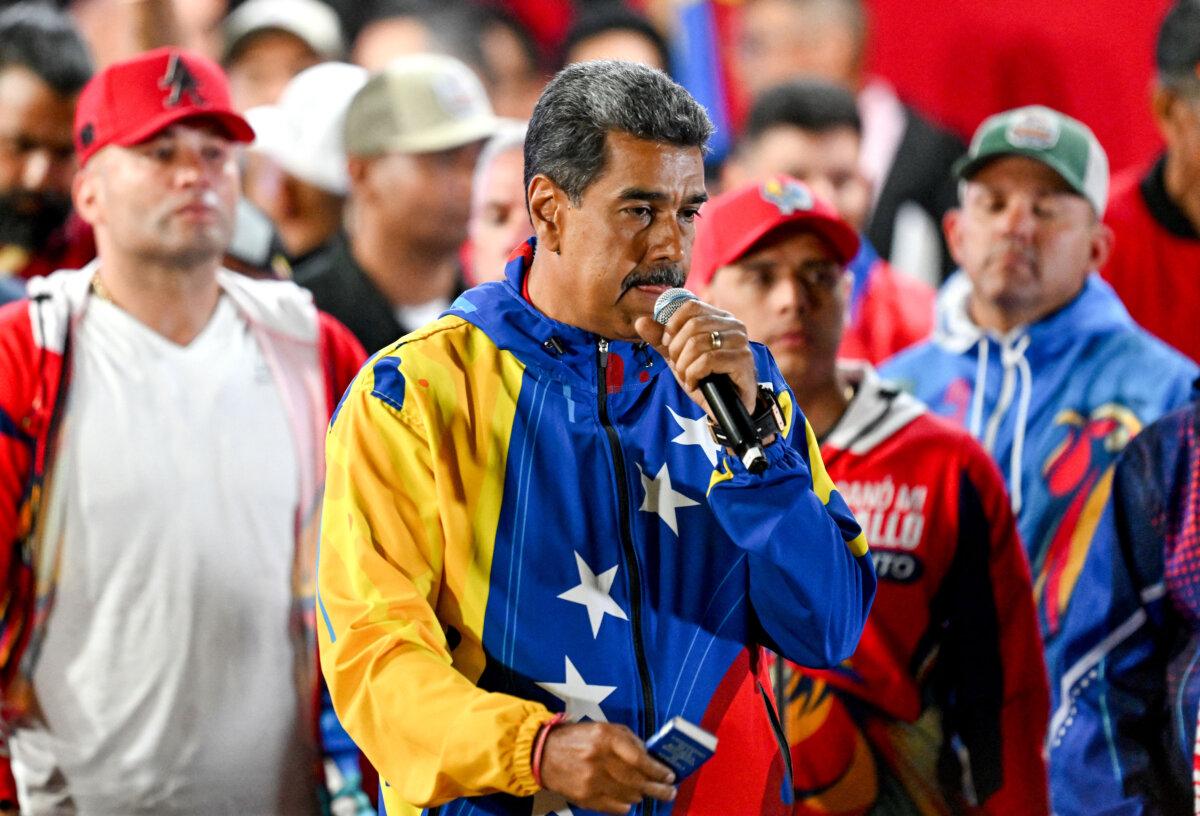 Venezuelan leader Nicolas Maduro in Caracas, on Jul. 29, 2024. (Juan Barreto/AFP via Getty Images)