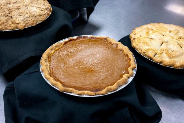 Pies made by the Bidwell Pastry Culinary School is shown on Thursday, Nov. 14, 2024, in Braddock, Pennsylvania. (Benjamin B. Braun/Pittsburgh Post-Gazette/TNS)