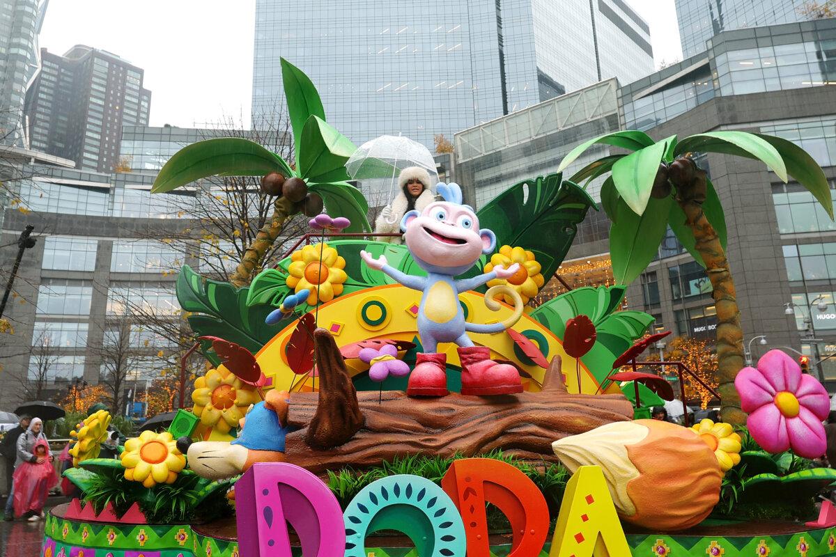Natti Natasha participates in the 2024 Macy's Thanksgiving Day Parade in New York on Nov. 28, 2024. (Michael Loccisano/Getty Images)
