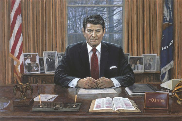 “Ronald Reagan–It Can Be Done,” by Jon Mcnaughton. Ronald Reagan gave the nation optimism. (Public Domain)