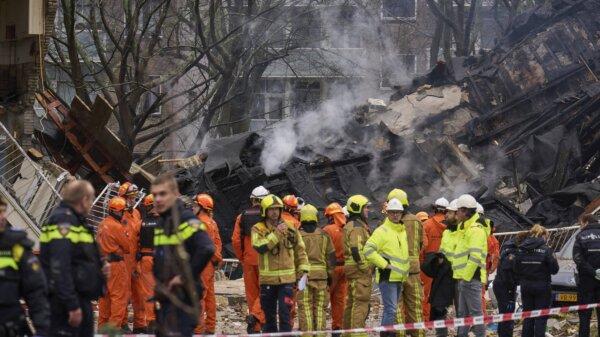 Explosion Destroys Apartment Block in Dutch City, Killing at Least 3 and Injuring Others