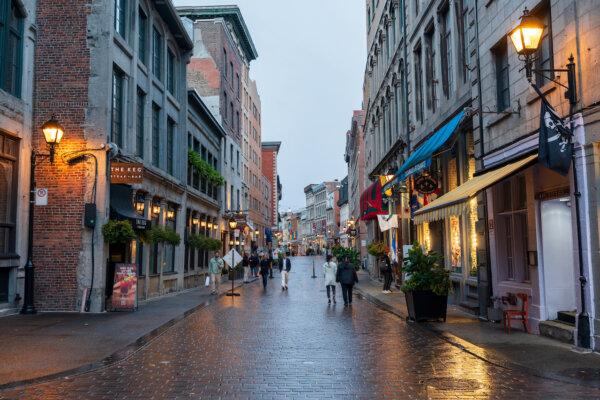 Some Quebec streets, like this one, are closed during the evening. (Dreamstime/TNS)