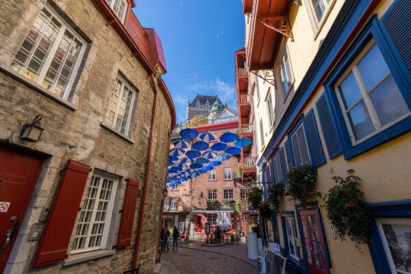 Umbrella Alley in Quebec City. (Dreamstime/TNS)