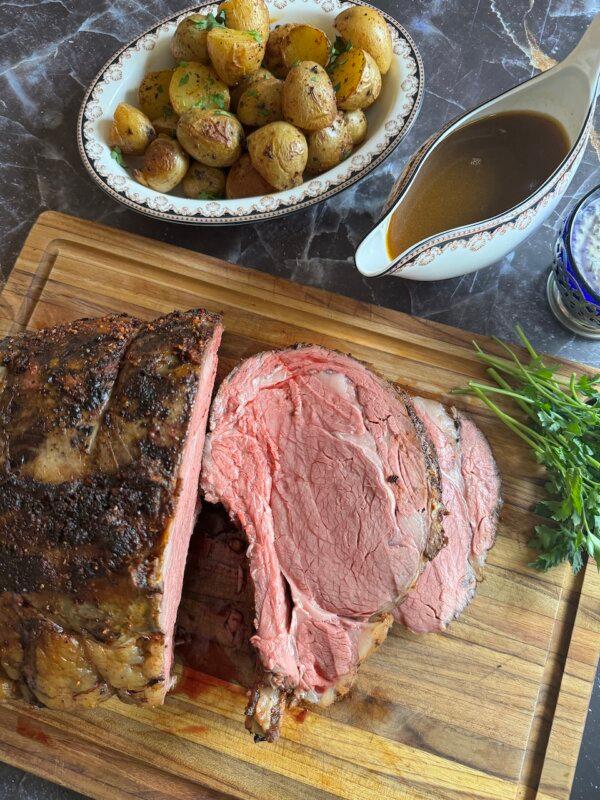 Pass the red wine au jus and the horseradish cream for guests to add as they wish. (JeanMarie Brownson/TCA)
